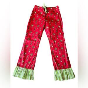 Mud Pie pajama pants Christmas Holidays Small
